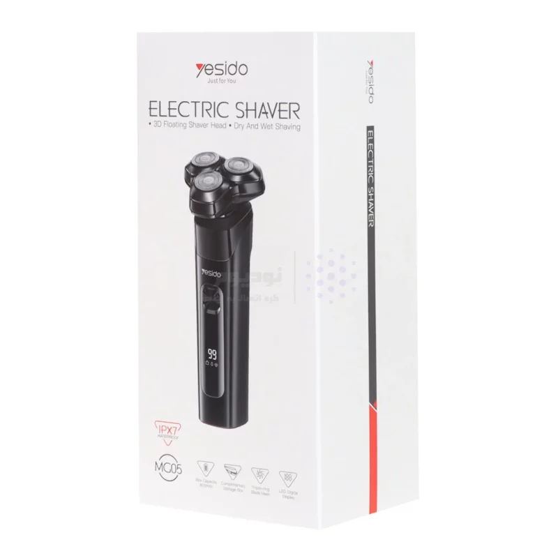 ماشین ریش تراش شارژی Yesido مدل MG05 - مشکی (گارانتی 18 ماه تعویض نیکان همراه) - تصویر 5