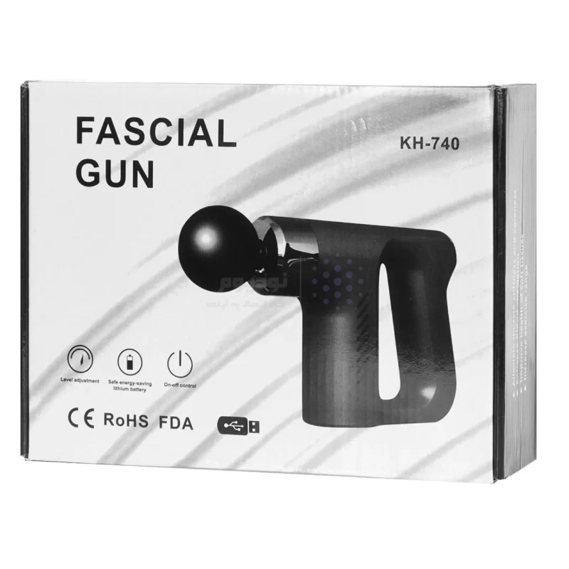 ماساژور شارژی تفنگی Massage Gun مدل KH-740 - قرمز - DST (گارانتی شش ماهه) - تصویر 11