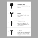 ماساژور شارژی تفنگی Massage Gun مدل KH-740 - نقره ای - DST (گارانتی شش ماهه) - تصویر 7