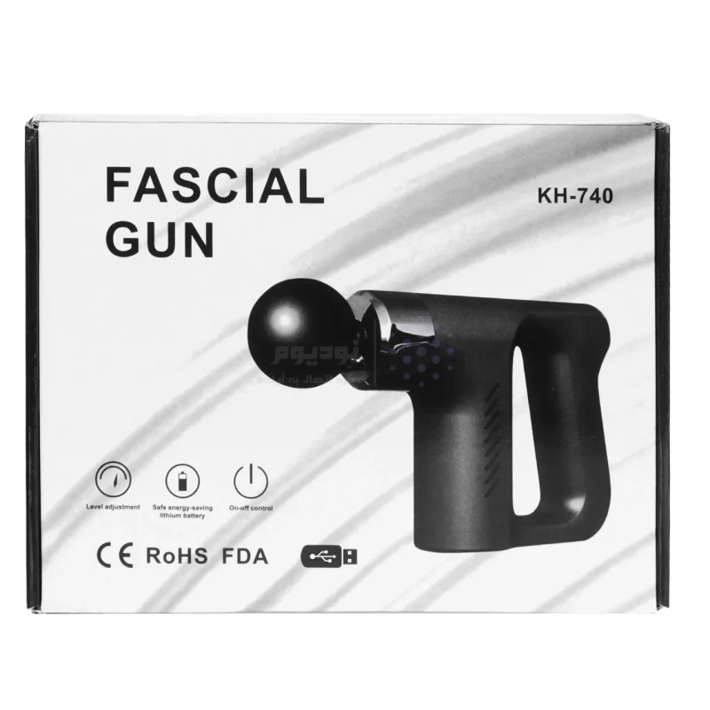 ماساژور شارژی تفنگی Massage Gun مدل KH-740 - سبزآبی - DST (گارانتی شش ماهه) - تصویر 10