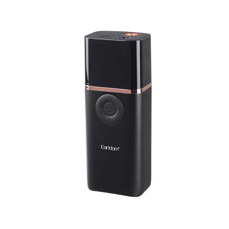پمپ باد Earldom مدل ET-V4 - مشکی(دارای چراغ قوه و نمایشگر LED) - تصویر 2