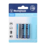 باتری نیم قلم Westinghouse - AAA مدل Dynamo Alkaline LR03 (بسته 4 عددی)