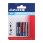 باتری نیم قلم Westinghouse - AAA مدل Super Heavy Duty R03P (بسته 4 عددی)