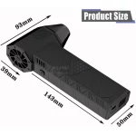دمنده شارژی چراغدار Violent Fan - مشکی - تصویر 6