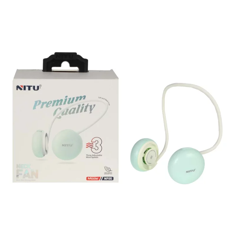 پنکه گردنی قابل حمل Nitu مدل NF05 - سبز (گارانتی 18 ماه تعویض نیکان همراه) - تصویر 2