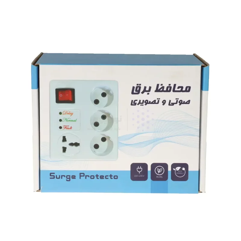 محافظ برق 4 خانه 3 متری First - سفید - کد 2 - MMS (گارانتی شش ماهه YA) - تصویر 4