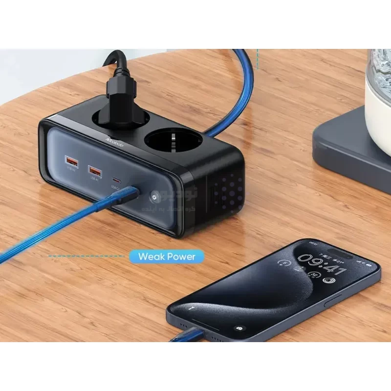 شارژر رومیزی و چندراهی برق Mcdodo مدل CH-461 70W - مشکی (گارانتی متین) - تصویر 9