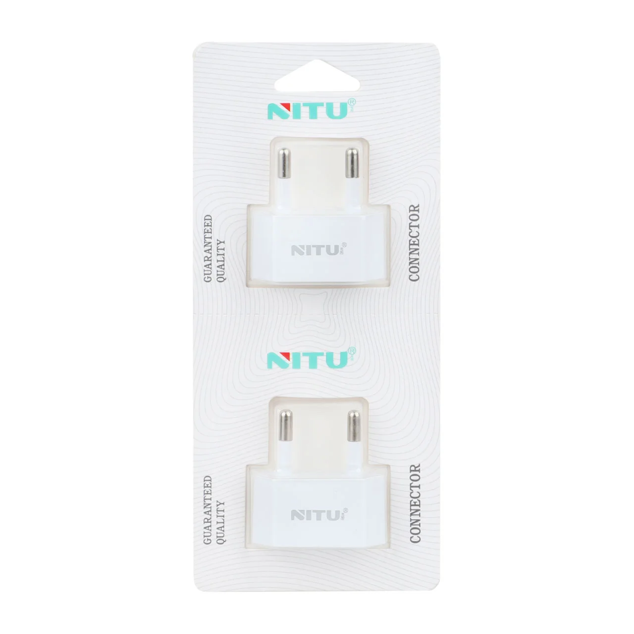 541-530982-1 تبدیل برق 2 به 2 NITU مدل NT-A1 - سفید (بسته 2 عددی) - تصویر 1