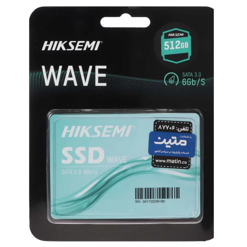 هارد Hiksemi SSD مدل Wave ظرفیت 512GB - مشکی (گارانتی متین) - تصویر 2