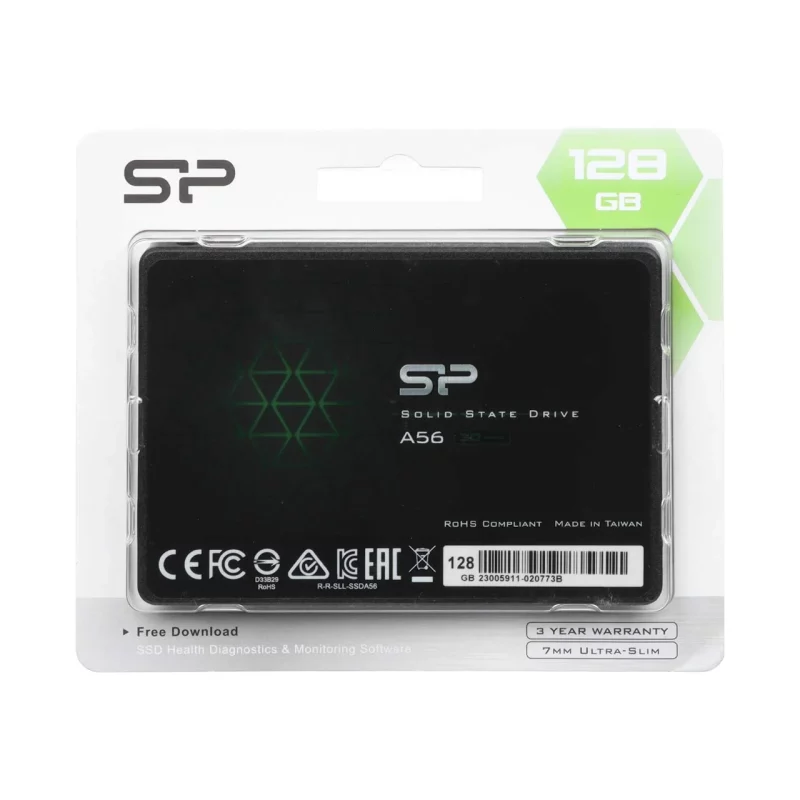 هارد Silicon Power SSD مدل A56 ظرفیت 128GB - مشکی - تصویر 2