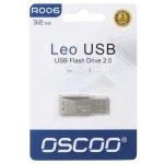 OSCOO R006 Leo USB2.0 Flash Memory - 32GB نقره ای