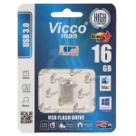 (گارانتی مادام‌العمر رایانه نوین سگال) نقره ای Vicco man VC300 S USB3.0 Flash Memory - 16GB