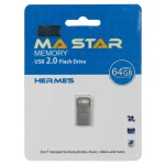MA Star Hermes USB 2.0 Flash Memory - 64GB - نقره ای (گارانتی فراگامان)