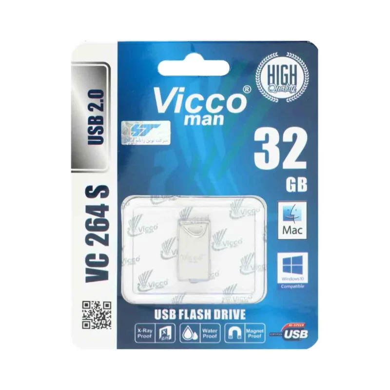 Vicco man VC264 S USB2.0 Flash Memory-32GB نقره ای - تصویر 2