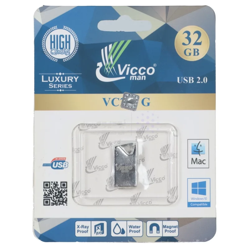 Vicco man VC264 S USB2.0 Flash Memory-32GB نقره ای - تصویر 3