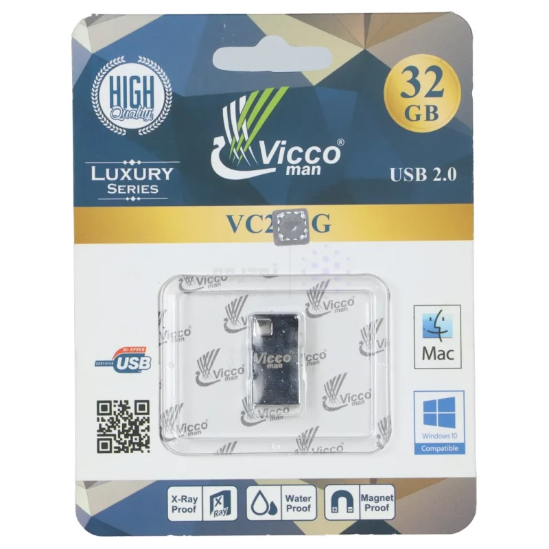 نقره ای Vicco man VC281 S USB2.0 Flash Memory-32GB - تصویر 3