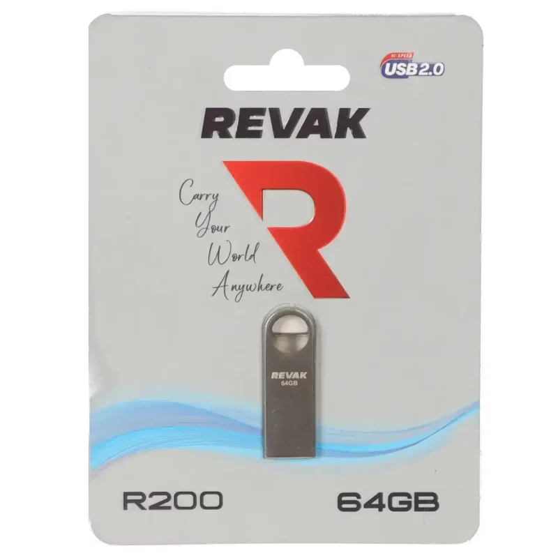 REVAK R200 USB2.0 Flash Memory - 64GB - مشکی - تصویر 2
