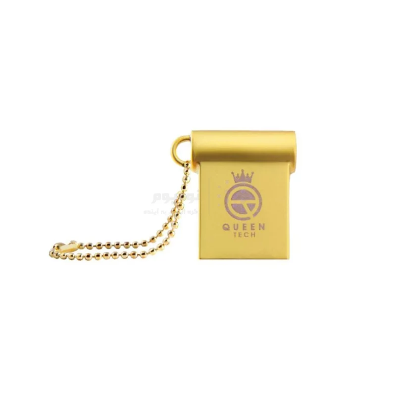 Queen NANO USB2.0 Flash Memory-32GB طلایی (گارانتی مادام العمر شرکت آی تین) - تصویر 3