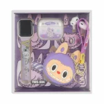 پک ساعت و ایرفون بی سیم Labubu مدل TWS-S04 - بنفش - تصویر 3