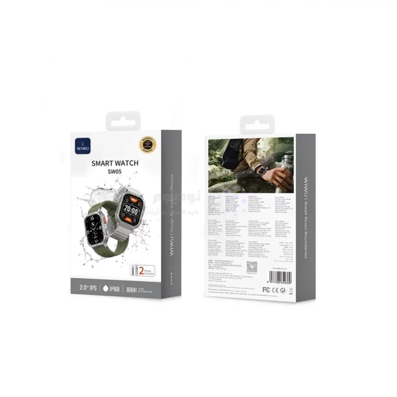 ساعت هوشمند Wiwu Smart Watch مدل SW05 - نقره ای (گارانتی شش ماهه شرکتی) - تصویر 6