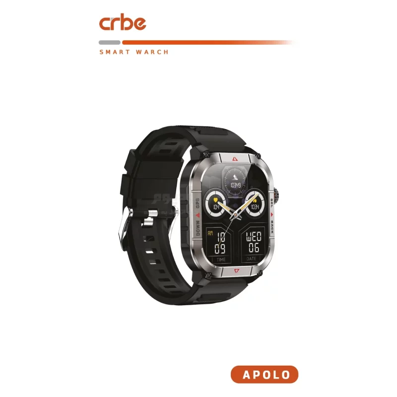 ساعت هوشمند Crbe مدل Apollo - مشکی (گارانتی یکساله PMC) - تصویر 3