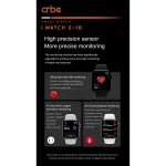 ساعت هوشمند Crbe مدل I-Watch S-10 - مشکی (گارانتی یکساله PMC) - تصویر 5