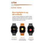 ساعت هوشمند Crbe مدل Super Nova - مشکی (گارانتی یکساله PMC) - تصویر 7