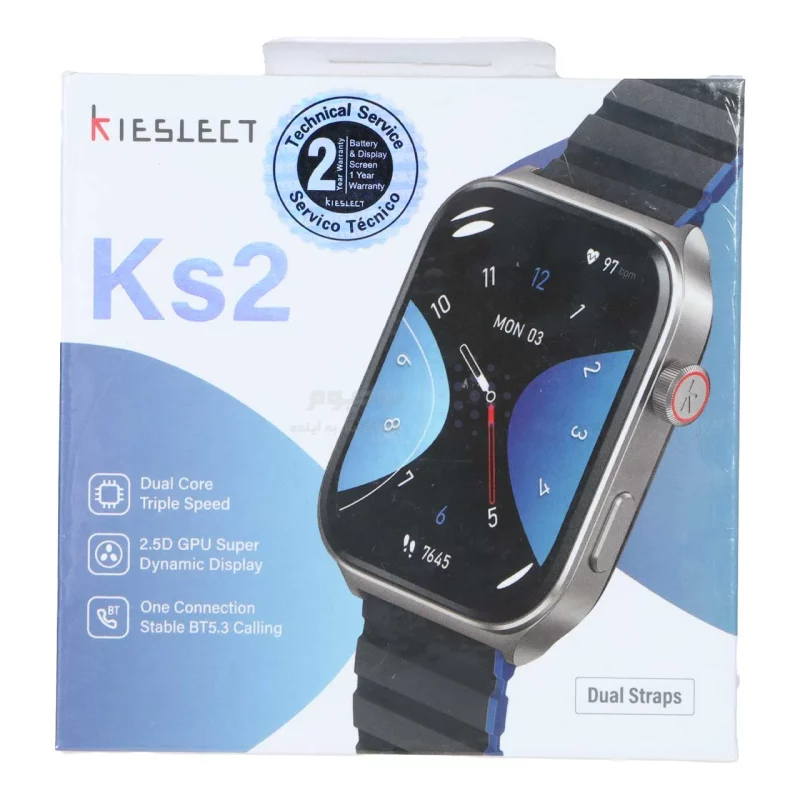 ساعت هوشمند Kieslect مدل Calling Watch Ks2 - خاکستری (گارانتی شش ماهه شرکتی) - تصویر 3