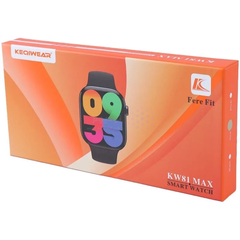 پک ساعت هوشمند KEQIWEAR مدل KW81 MAX - طلایی - تصویر 4