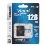 Vicco man Final 633X microSDXC & adapter UHS-I U3 Class 10-100MB/s -128GB (گارانتی مادام‌العمر رایانه نوین سگال)