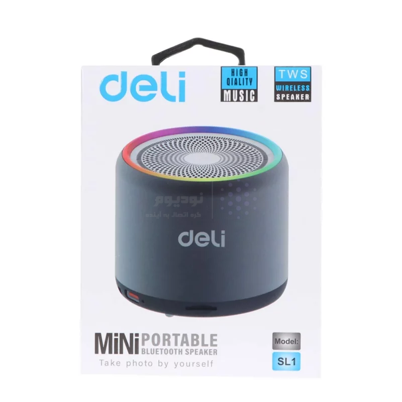 اسپیکر بی سیم Deli مدل SL1 - مشکی - تصویر 8