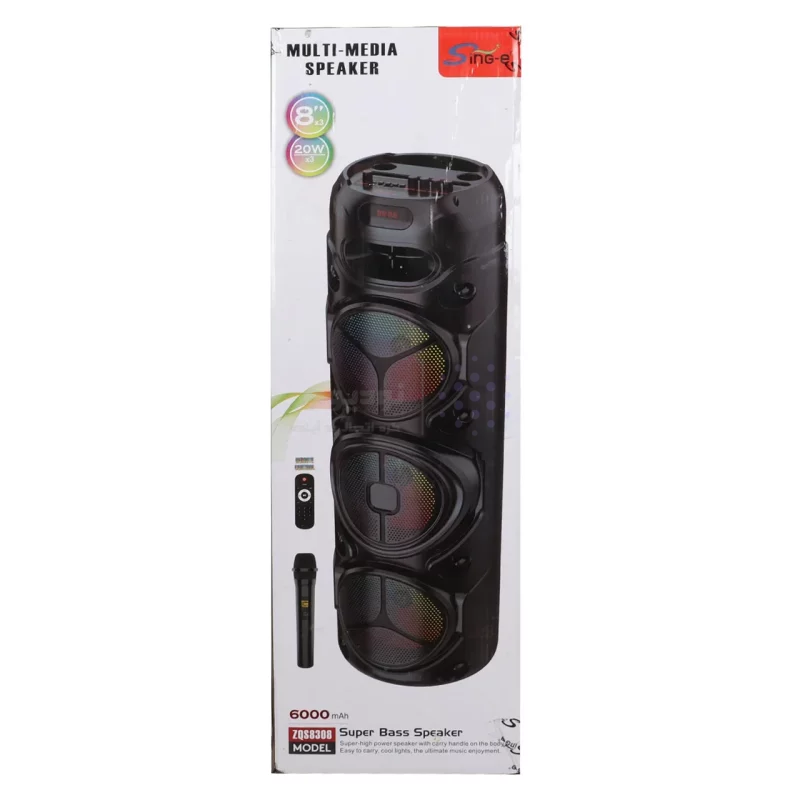اسپیکر 60W بی سیم Sing-e مدل ZQS-8308 - مشکی - تصویر 10