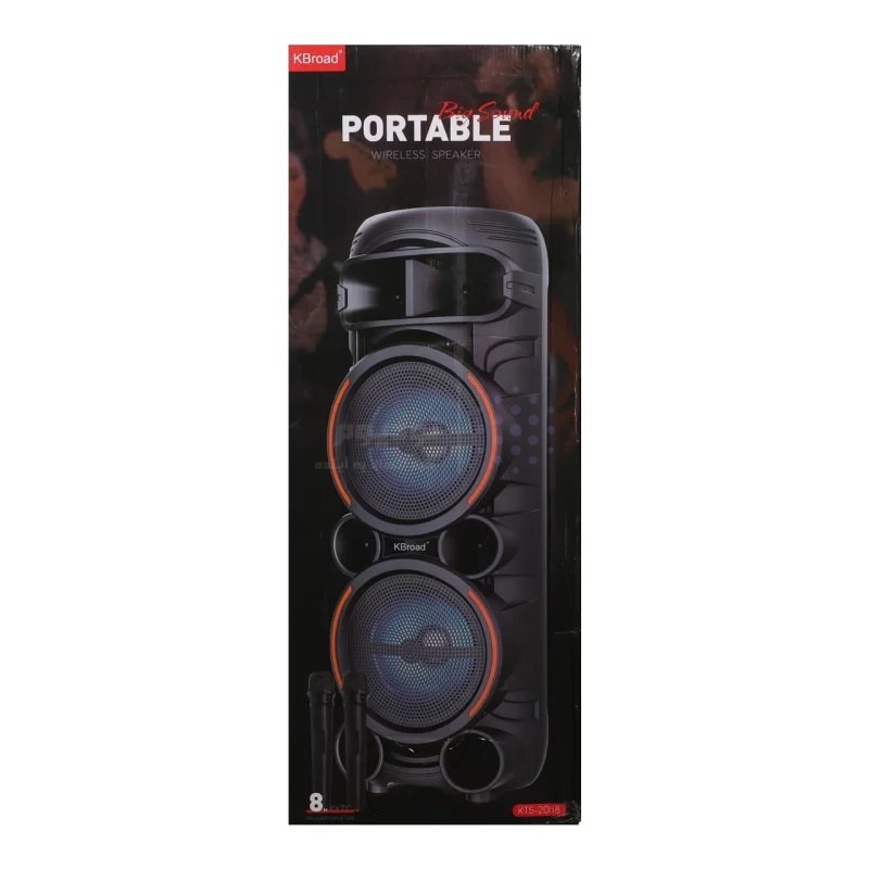 اسپیکر 30W بی سیم BIG SOUND مدل KTS-2058 - مشکی - تصویر 11