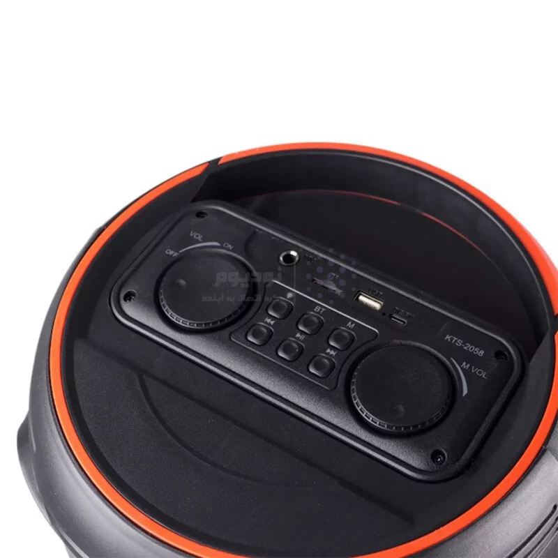 اسپیکر 30W بی سیم BIG SOUND مدل KTS-2058 - مشکی - تصویر 7