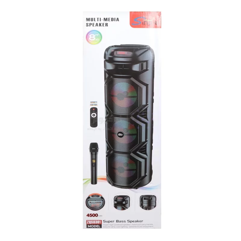 اسپیکر 40W بی سیم SinG-e مدل ZQS-8301 - مشکی - تصویر 6
