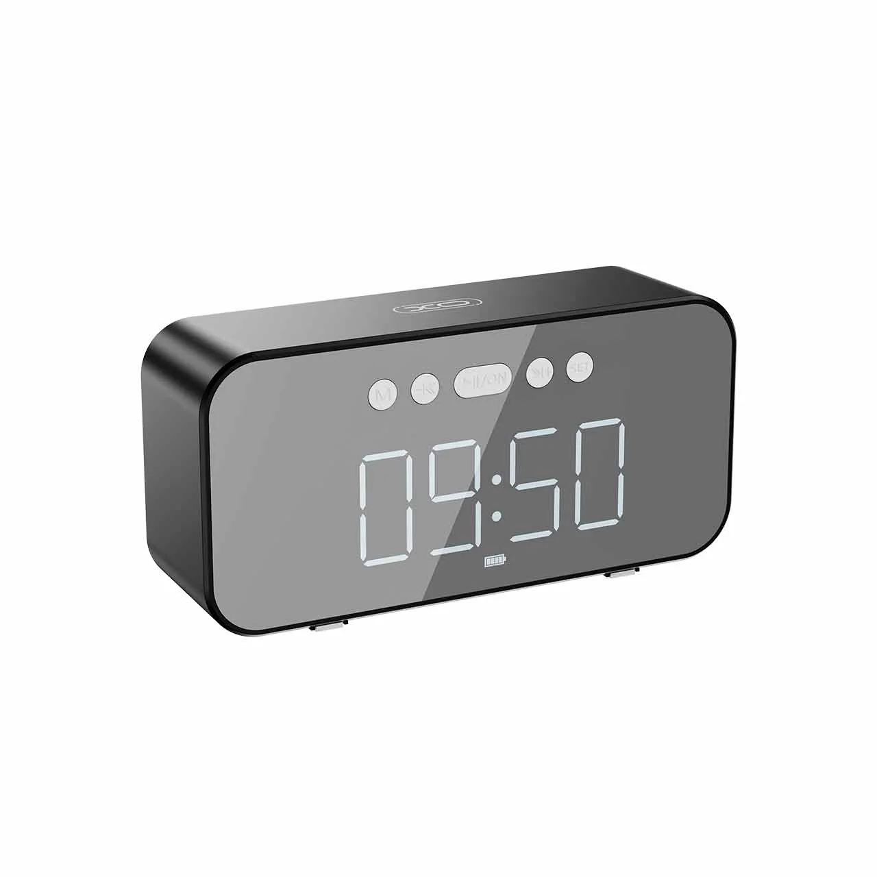 1583-1513088-1 اسپیکر بی سیم و ساعت دیجیتال XO مدل F41 - مشکی - تصویر 1