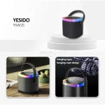 اسپیکر بی سیم شارژی 8 وات Yesido مدل YSW25 ، دارای درگاه AUX، نورپردازی RGB - رنگ مشکی (گارانتی 18 ماه تعویض نیکان همراه) - تصویر 12
