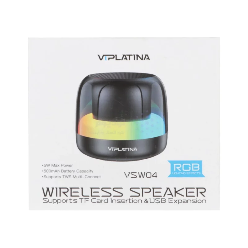 اسپیکر بی سیم VIPLATINA مدل VSW04 - مشکی (گارانتی 18 ماه تعویض نیکان همراه) - تصویر 8