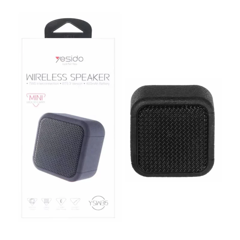 اسپیکر بی سیم شارژی 5 وات Yesido مدل YSW35 - مشکی (گارانتی 18 ماه تعویض نیکان همراه) - تصویر 2