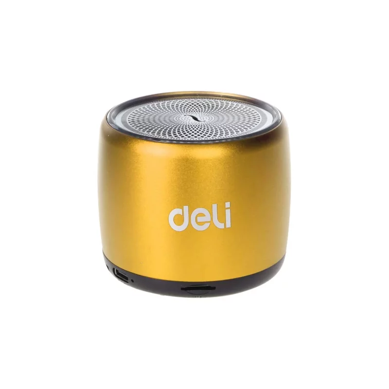 اسپیکر بی سیم Deli مدل SL2 - طلایی - تصویر 2