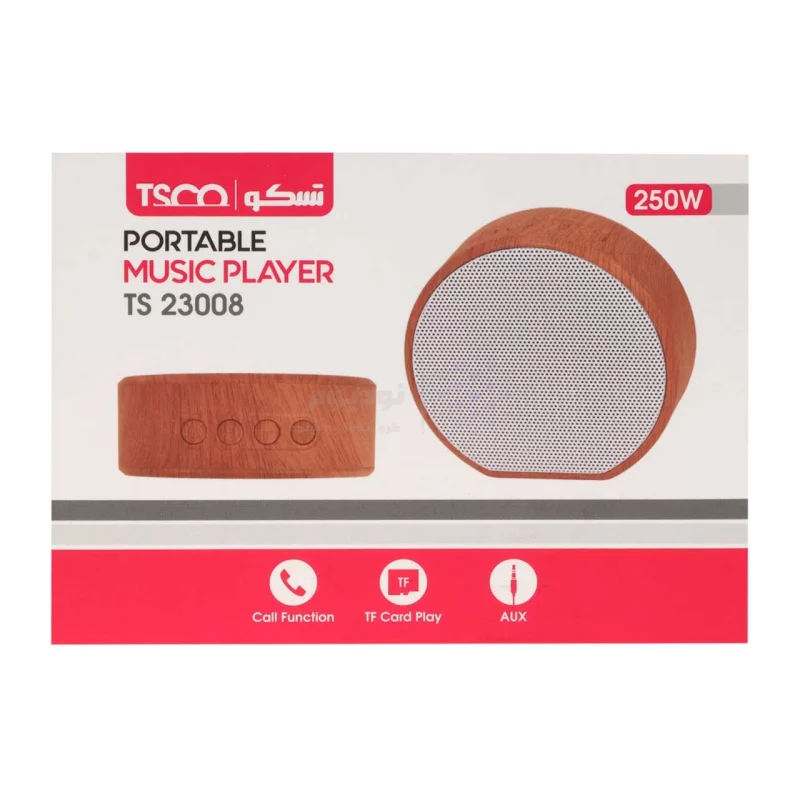 اسپیکر بی سیم 3 وات TSCO مدل TS 23008 - قهوه ای روشن - تصویر 7