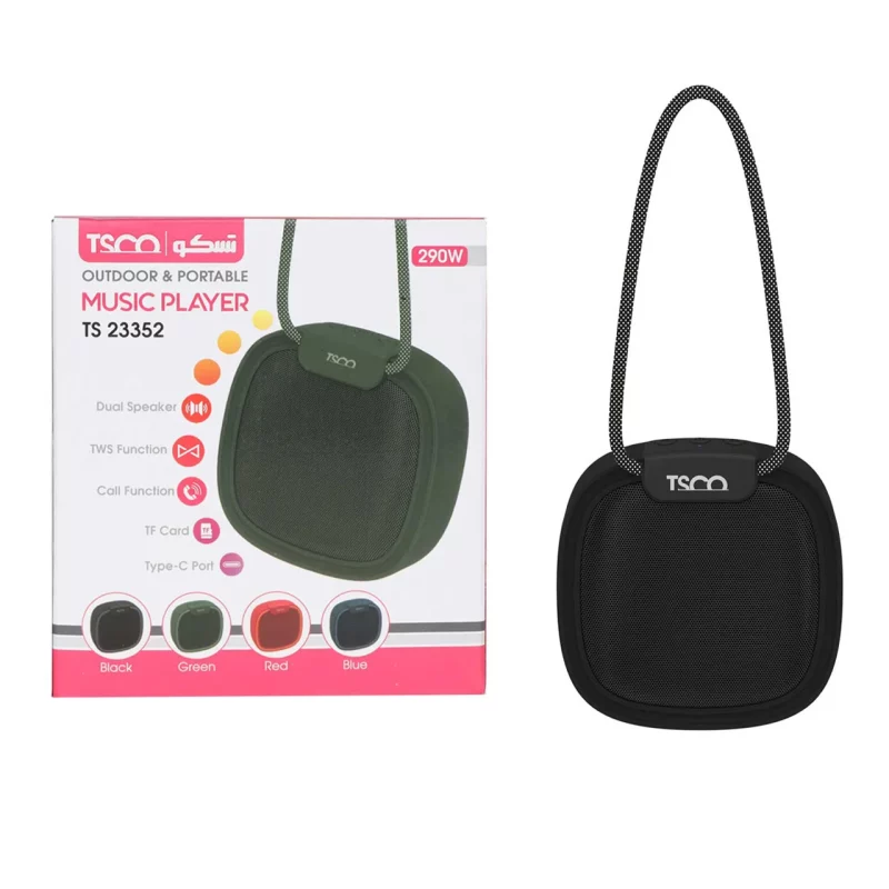 اسپیکر بی سیم 3 وات TSCO مدل TS 23352 - مشکی - تصویر 2
