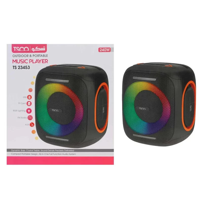 اسپیکر بی سیم 40 وات TSCO مدل TS 23453 - مشکی - تصویر 2