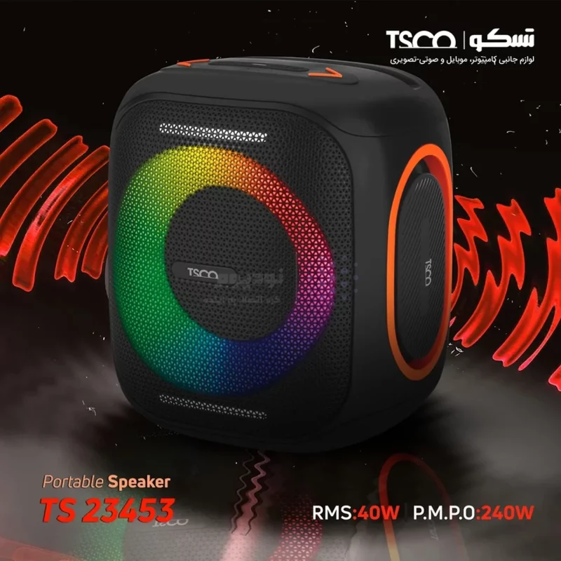 اسپیکر بی سیم 40 وات TSCO مدل TS 23453 - مشکی - تصویر 8