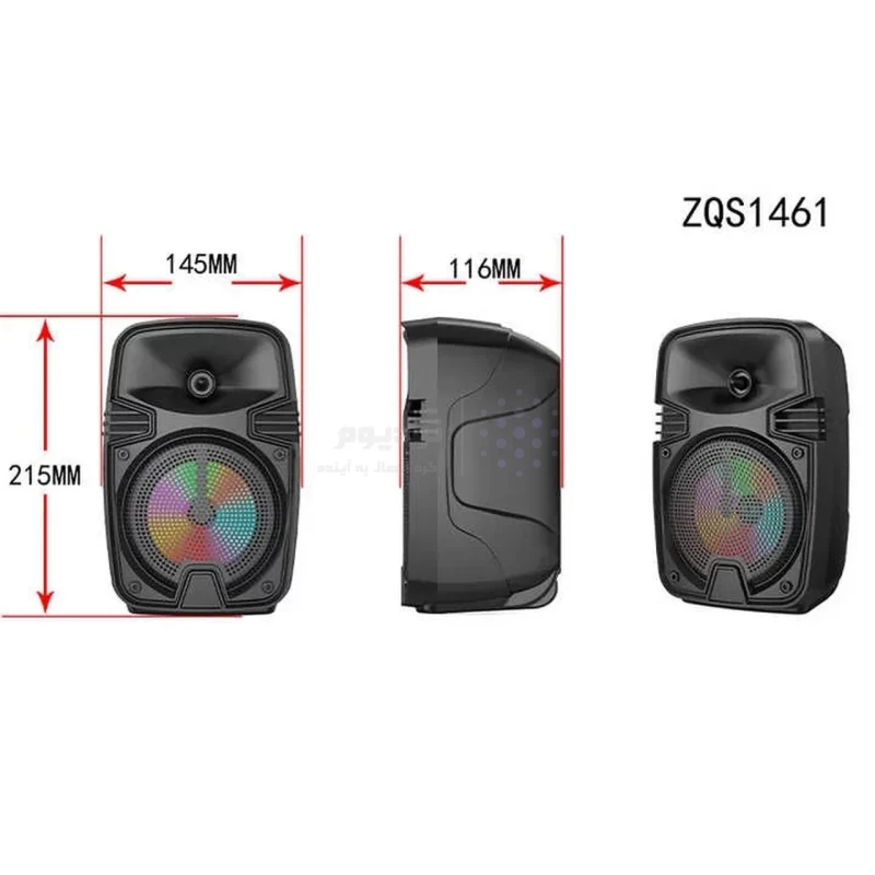 اسپیکر بی سیم Sing-e مدل ZQS1461S - مشکی - تصویر 7