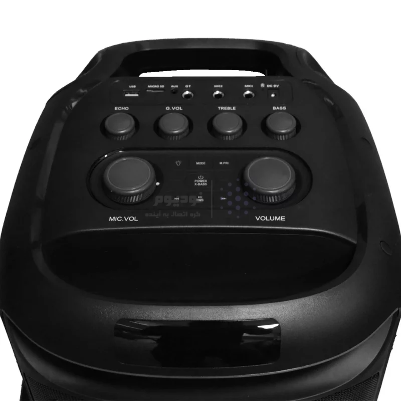 اسپیکر بی سیم +Lindos مدل SP-X10pro - مشکی (گارانتی تعویض یکساله شرکتی) - تصویر 3