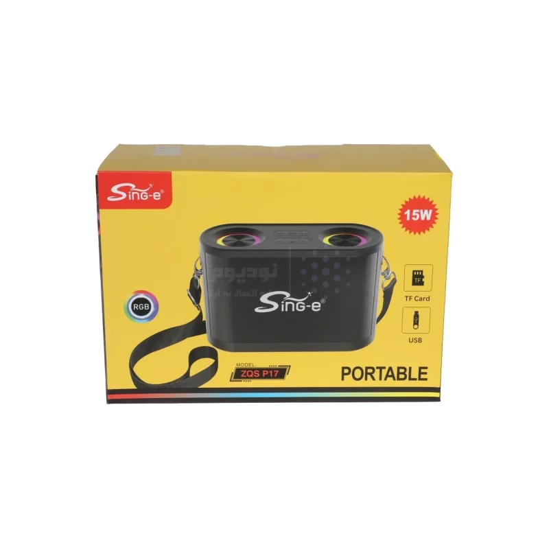 اسپیکر بی سیم Sing-e مدل ZQS P17 15w - مشکی - تصویر 5