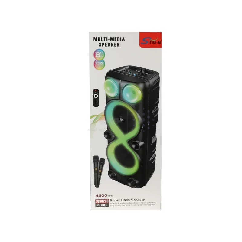 اسپیکر 40W بی سیم Sing-e مدل ZQS8238 - مشکی - تصویر 7