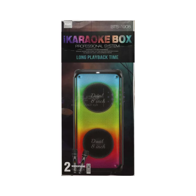 اسپیکر 80W بی سیم Brodu مدل BTS-1908 - مشکی - تصویر 7