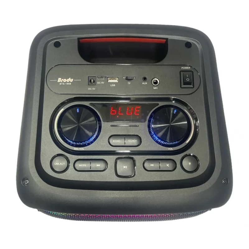 اسپیکر 80W بی سیم Brodu مدل BTS-1908 - مشکی - تصویر 8